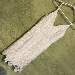 Crochet double lined dress